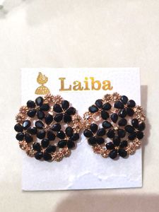 Nilu's Collection Crystal Flower Clover Stud Earri
