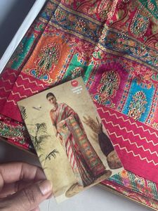 Embellished Silk Blend Saree