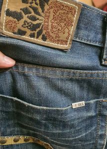 Diesel Men's Blue Denim Jeans