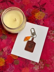 Croissant Charm Keychain