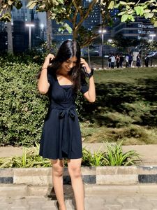 Black Dress with Tie