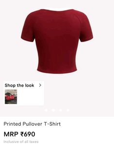 Maroon "World Wide" Graphic T-Shirt