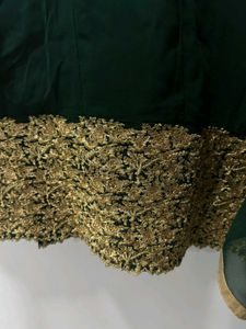 Green &amp; Gold Palazzo Suit