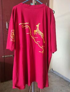 Vibrant Red Graphic T-Shirt