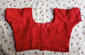 Red Embroidered Saree