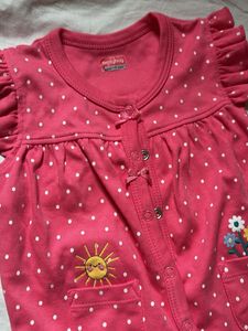 Adorable Pink Polka Dot Baby Romper