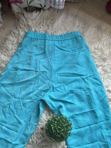 Flowy Blue Wide Leg Pants