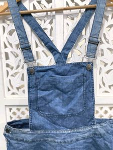 Imported Original Ice Denim Overall Dress ()