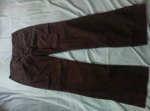 Brown Corduroy Cargo Pants