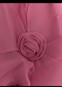 luxury Stunning Pink Floral Party Dress