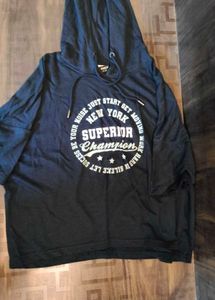 Max Boxy Crop Half Sleeve Shirt with Hood