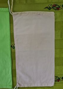 2 Small round pillow / Bolster Covers: pink green