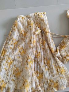 Beautiful Yellow Floral Ethnic Palazzo set