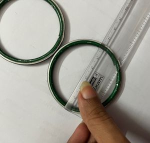 Green Metal Bangles