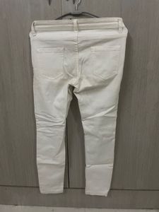 Distressed White Skinny Jeans For Kids (Unisex)