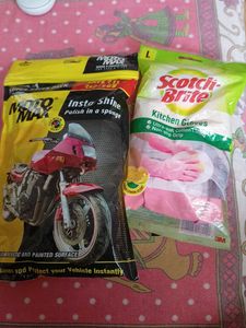 Moto Max and Scotch Brite