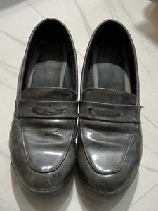 ballet pump heeled loafers
