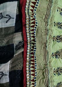 Light Green Ethnic Skirt with Paisley Print