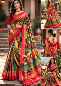 Elegant Multicolor  Saree