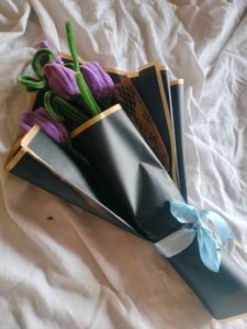 Handmade Purple Tulip Bouquet