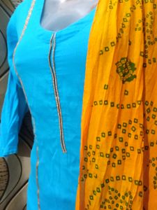 Laced Salwar Suit