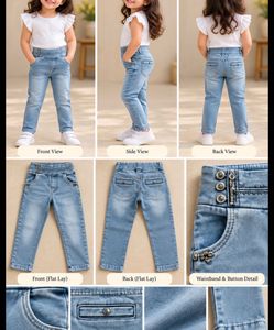 Cute Girls Light Wash Jeans