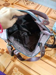 Stylish Faux Leather Satchel Bag
