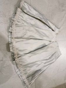 Pleated A-Line Skirt with Lace for 10, 11 year