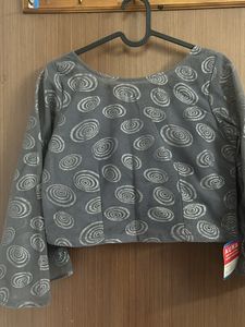 Brand New Padded Blouse With Long Hanging Sleeves
