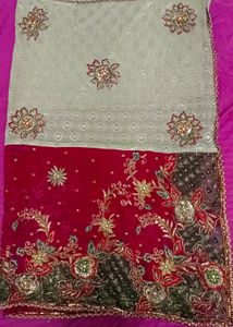 Double Colour Design ❤️Saree❤️