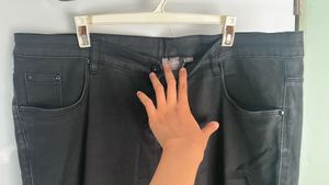 Black Y2K stone embellished zip Denim Jeans