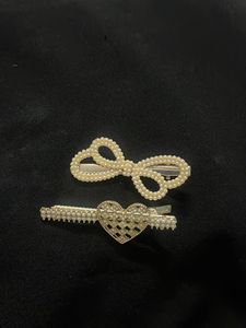Pearl Embellished Cute Hair Clips