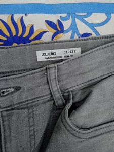 Stylish Grey Denim Jeans
