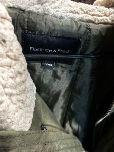 Hooded Olive Green Winter Coat