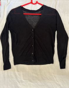 Black Long Sleeve Cardigan