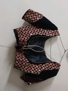 Embroidered Unused Black Blouse