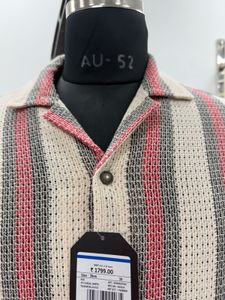 Men's Striped Short-Sleeve Shirt