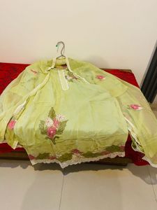 Beautiful Lime Green Kurta Set