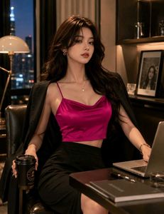 H&M Satin Corset Top