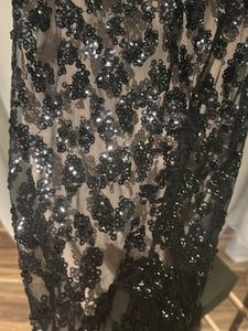 Sparkly Sequin black &amp; nude Camisole Top