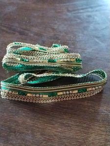 pearl and Stone  Green Lace 1 Meter,            d