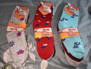 woolen Floral Socks - Combo