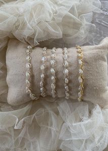 Boho Pearl Wire Wrapped Bracelet