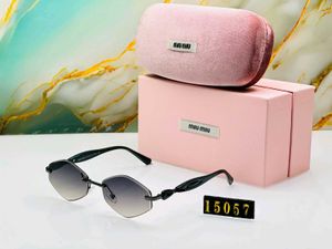 Miu Mi Rimless Hexagonal Sunglasse