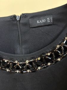 Elegant Cold Shoulder Embellished Dress