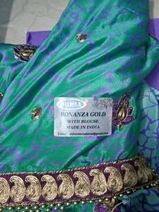 Beads Worked Saree
