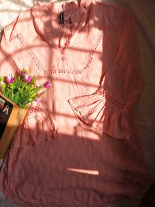 🌸 Elegant Pink Kurti 🌸