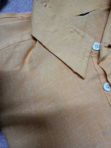 Orange Short Sleeve Kurta