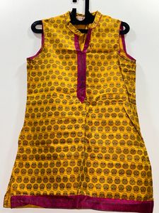 BIBA HALDI KURTI PLAZZO SET