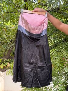 3 for 999 Strapless Pink &amp; Black Party Dress